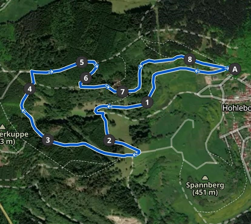 Streckenkarte & Profil 4 km